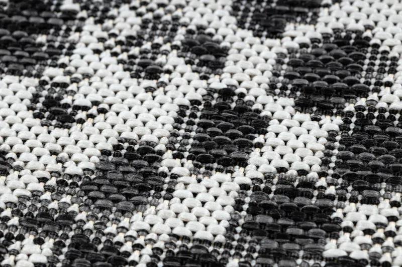 Dywany Łuszczów Kusový koberec Sion Sisal Snake`s skin 22162 ecru/black – na von aj na doma - 180x270 cm