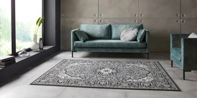 Koberec Hanse Home Mirkan Skazar Isfahan tmavosivý
