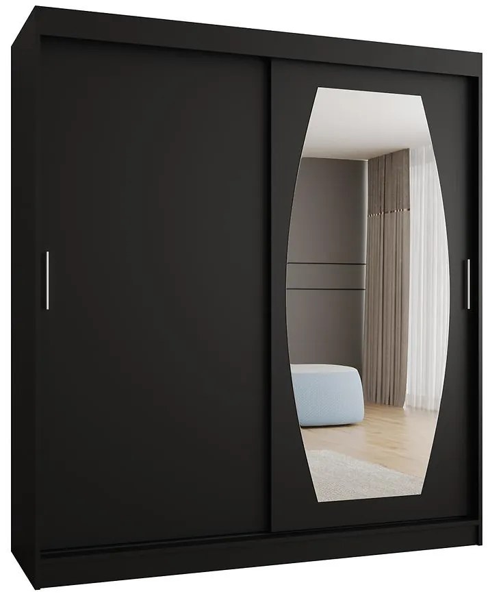 Skriňa Rossa 180 čierna