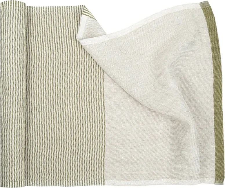 Podložka do sauny Kaisla 50x180, ľan-olivová