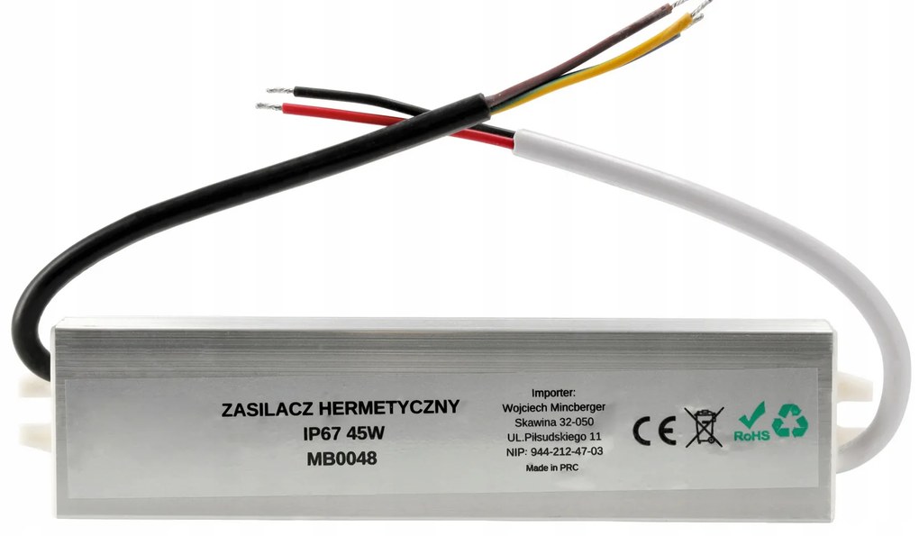 BERGE Zdroj, trafo 3,75A 45W vodotesný pre LED pásky