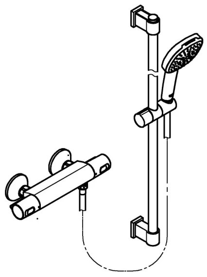 GROHE 34855003 - Termostatická sprchová batéria PRECISION TREND 150 mm chróm