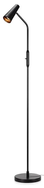 Čierna stojacia lampa Markslöjd Crest, výška 145 cm