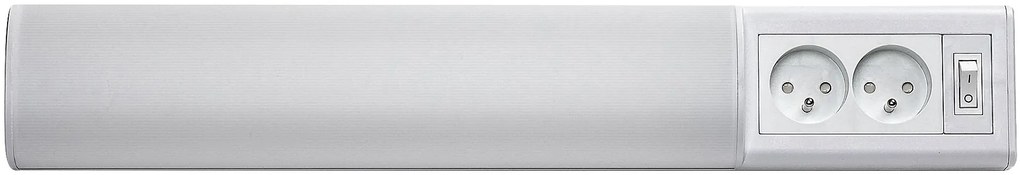 Rabalux BATH 2E LED podlinkové svietidlo s vypínačom a 2x zásuvkou, 50 cm