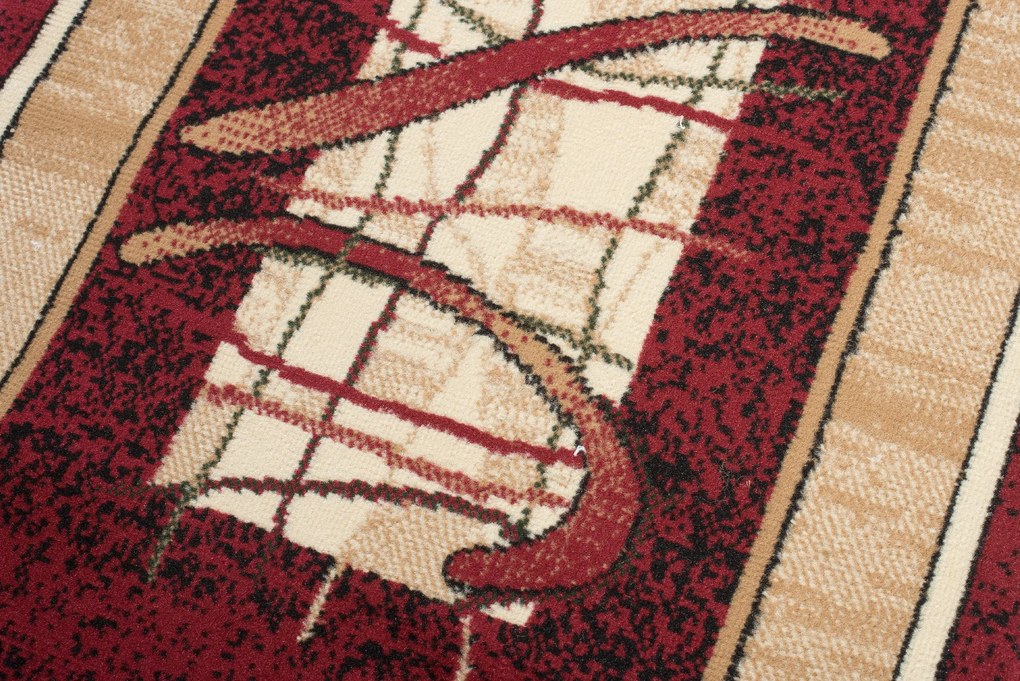 TA Koberec 5118B ČERVENÝ ATLAS PP Rozmer: 70x250 cm