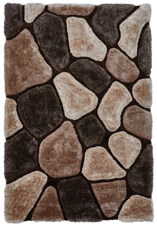 Béžovo-hnedý ručne viazaný koberec Think Rugs Noble House, 120 × 170 cm