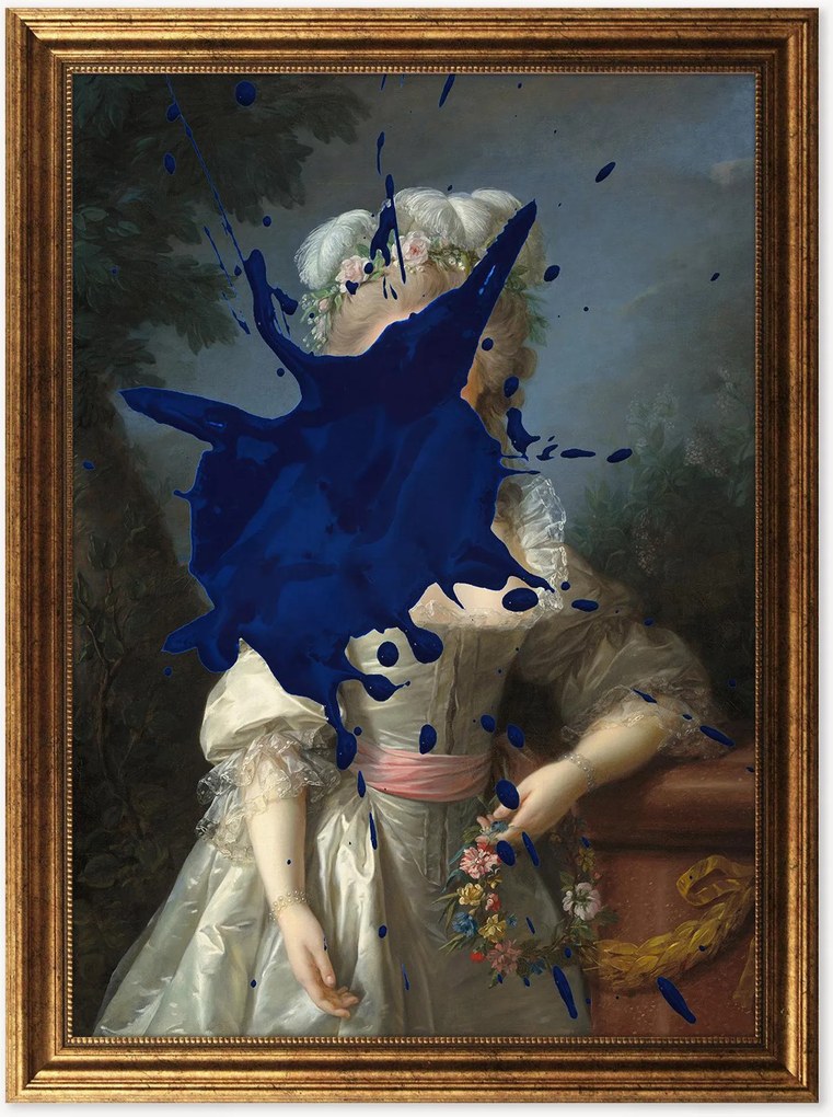 Nástenná dekorácia v ráme Lady In Paint II