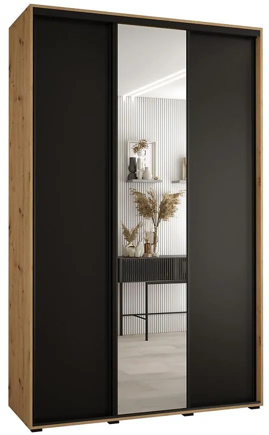 Skriňa 45 Canaris 3 160 artisan/čierna/čierna