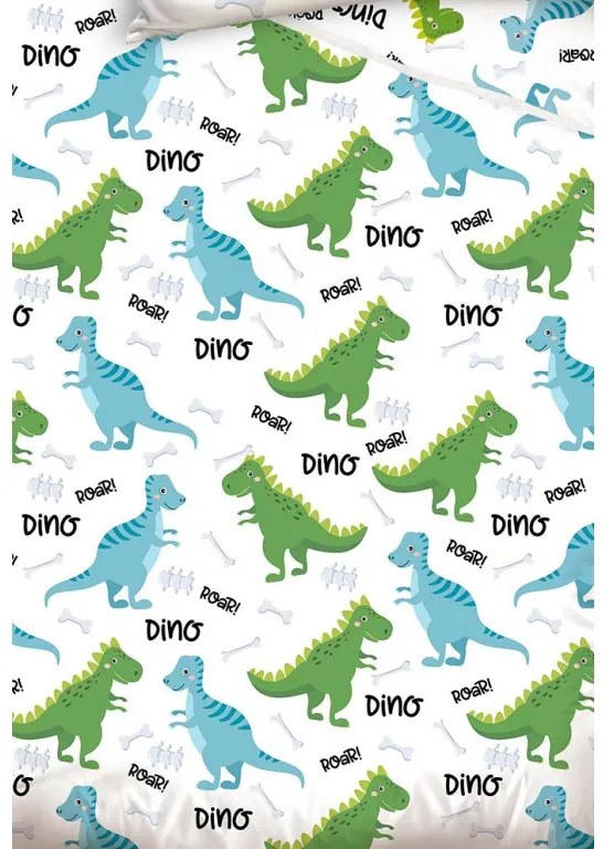 TipTrade Obliečky do postieľky 100x135 + 40x60 cm - Dinosaurí kamaráti