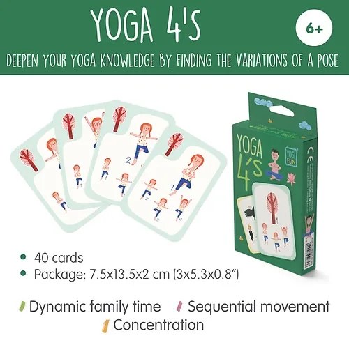 Pohybová hra karty Jogové pozície pre deti Yogi Fun