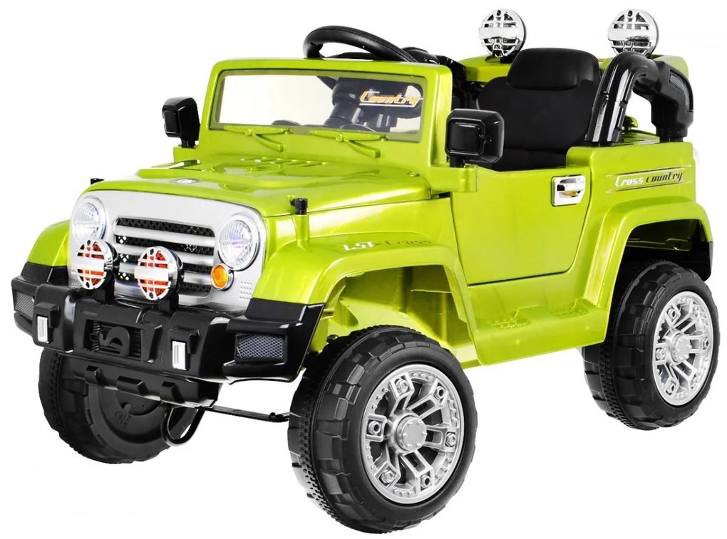 RAMIZ ELEKTRICKÉ AUTÍČKO JEEP JJ245 ZELENÁ 2x25w 2x6V 4,5ah 2022