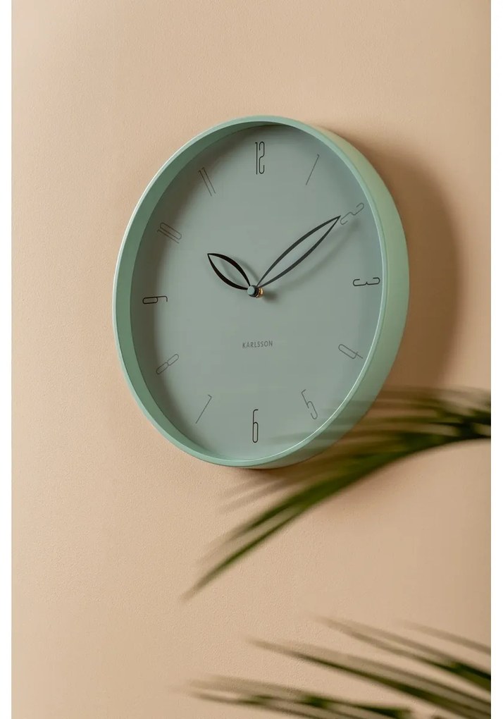 Karlsson 6012BL dizajnové nástenné hodiny modrá, pr. 40 cm