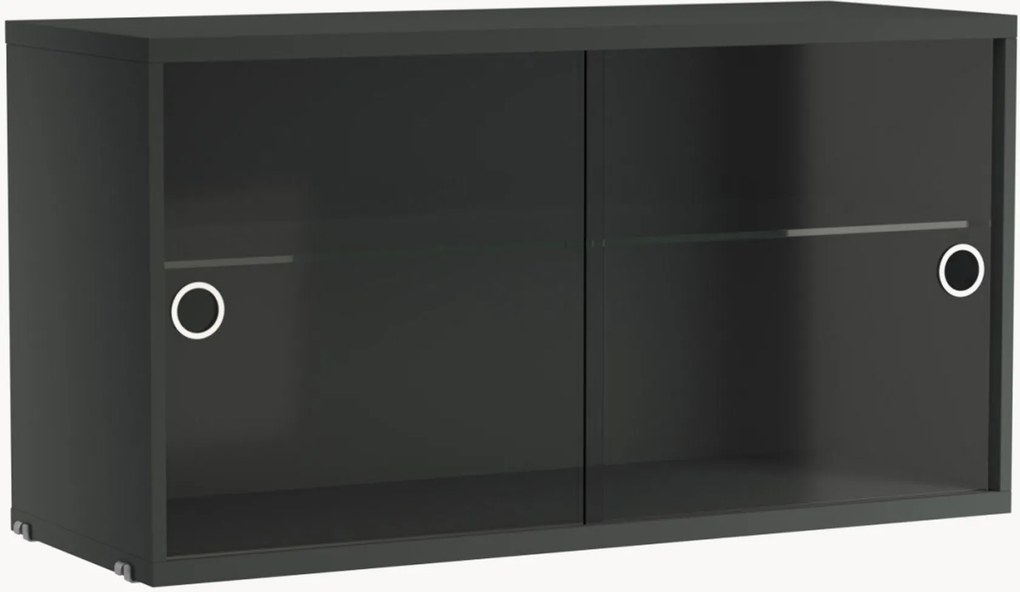 Vitrína's posuvnými sklenenými dvierkami String System, Š 78 x H 30 cm