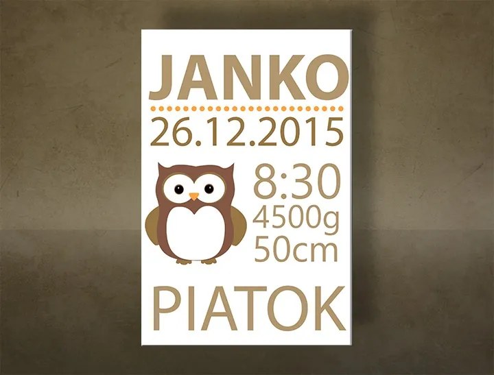 Naše bábatko Obraz na stenu s textom