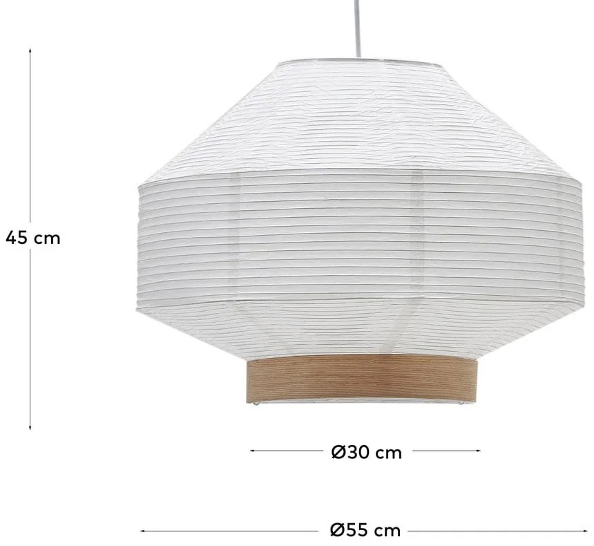 Biele tienidlo ø 55 cm Hila – Kave Home