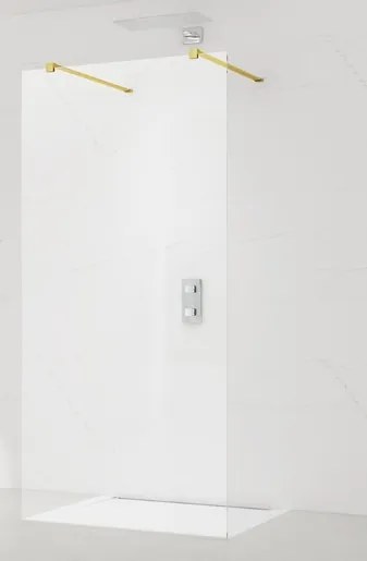 Sprchová zástena Walk-in 90 cm SAT vo farbe profilu zlatá SATBWI90ZAVZ