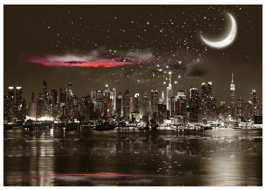 Artgeist Fototapeta - Starry Night Over NY Veľkosť: 150x105, Verzia: Premium