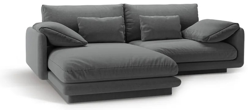 Tmavosivá rohová pohovka (ľavý roh) Torino – Micadoni Home