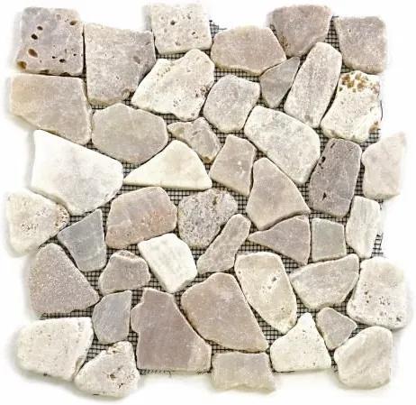 Mozaika riečny kameň - krémová obklady 1 ks Garth
