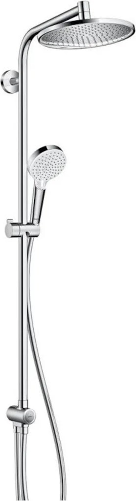 Hansgrohe Crometta S sprchový systém na stěnu bez batérie chróm 27270000
