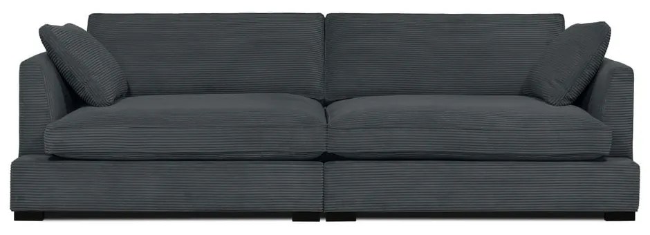 Sivá menčestrová pohovka 266 cm Mobby – Scandic