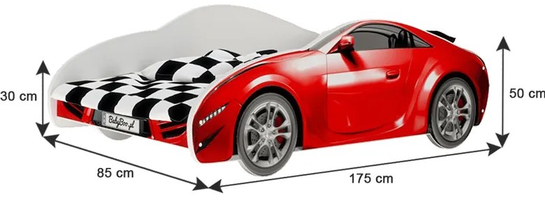 Raj posteli Detská posteľ " AUTO S CAR " 160/80 cm biela