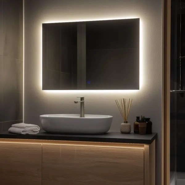 Brilagi - LED kúpeľňové zrkadlo LUCE LED/30W/230V 60x90 cm IP44 CRI 90 stmievateľné + CCT