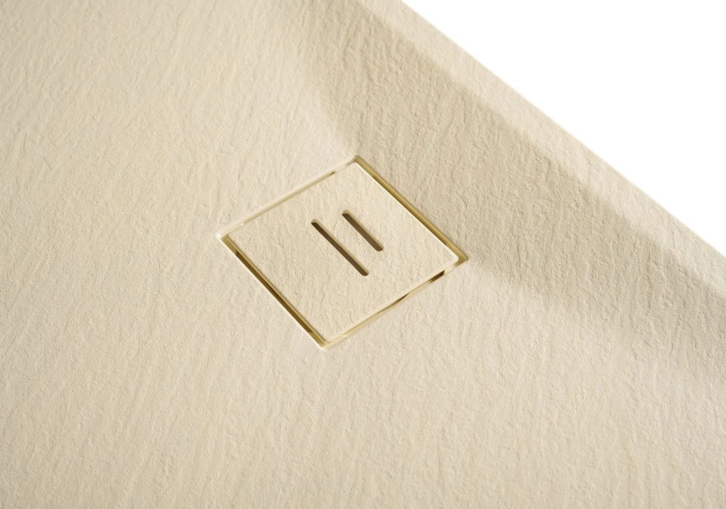 Erga Hyper, SMC sprchová vanička 90x90x2,6 cm + sifón, béžová matná, ERG-V06-SMC-9090S-BG