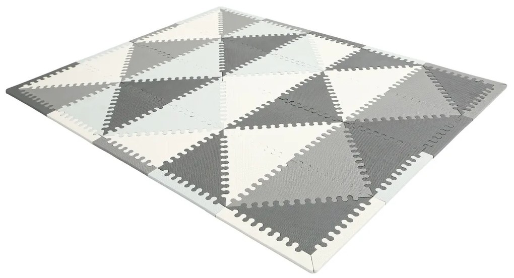 Penová podložka PUZZLE 127x157 cm šedá