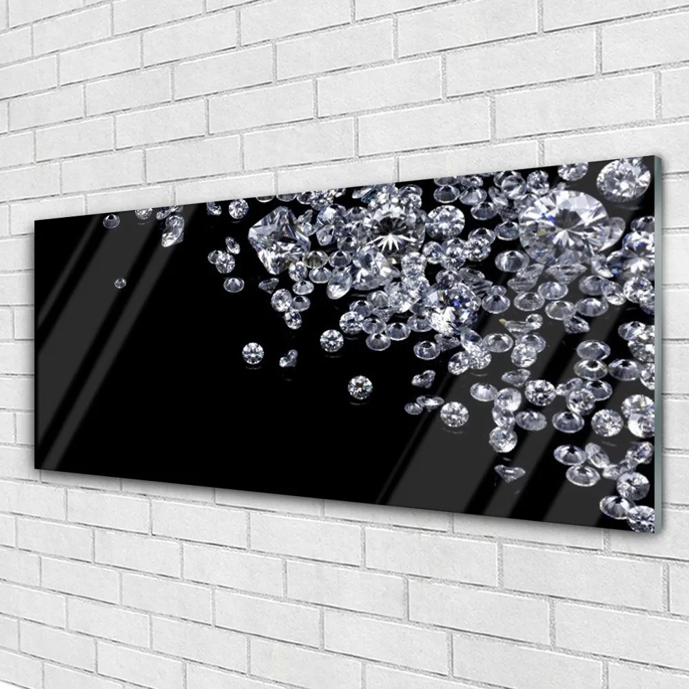 Obraz na akrylátovom skle Diamanty umenie 125x50 cm