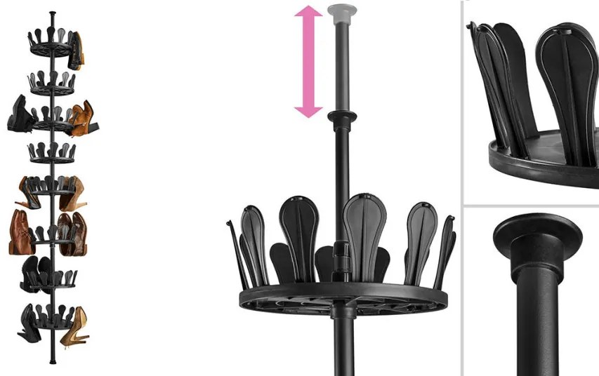 Teleskopický stojan na topánky