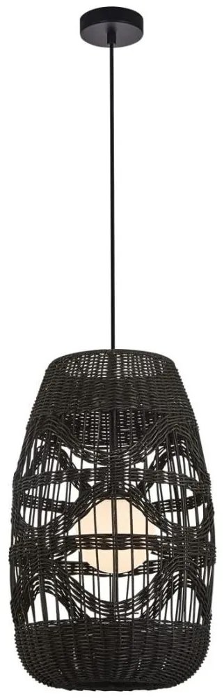 Luster na lanku ARONA 1xG9/9W/230V pr. 25 cm čierna