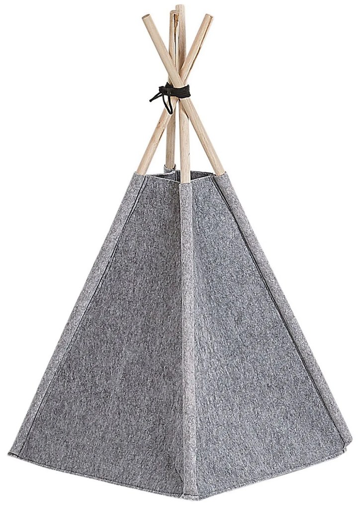 Stan teepee pre zvieratá 35 x 40 cm svetlosivá ULUBEY Beliani