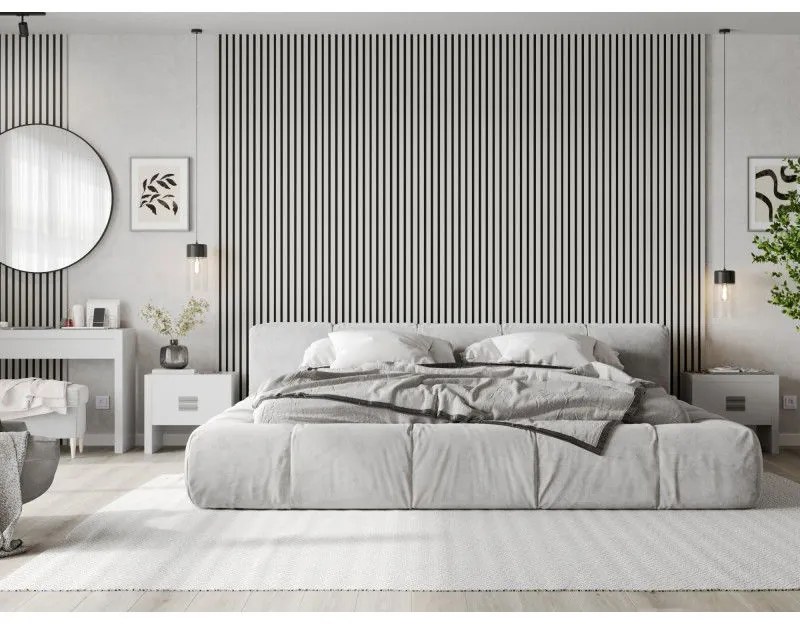 Mexen Lam-B, stenové lamely 275 × 31,5 cm, HDF doska 4 mm, biela matná, S100-275317-2812-051