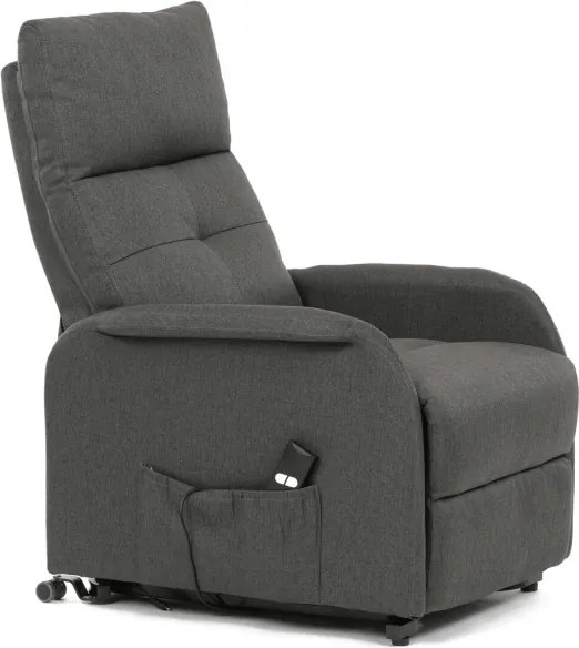 Polohovacie kreslo sivé, elektrické TV-5482 GREY2