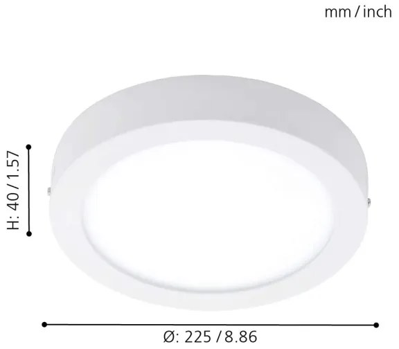 Eglo 78201 - LED stropné svietidlo FUEVA LED/16,5W/230V