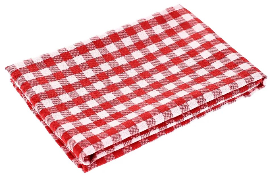Biante Kuchynská bavlnená utierka Olivia OL-008 Červeno-biela kocka malá