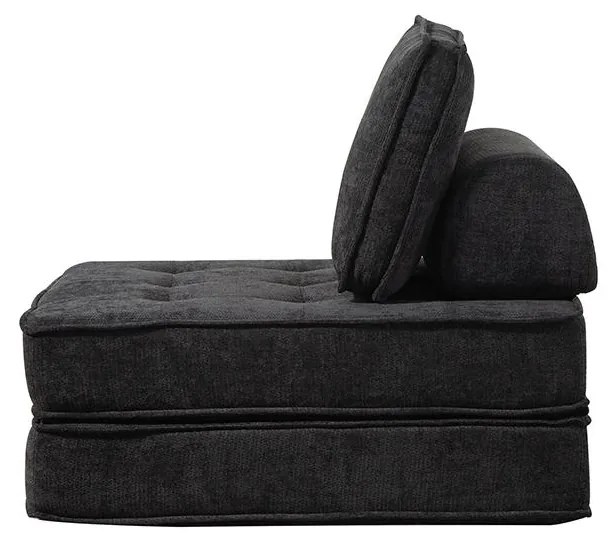 Rozkladacia penová sofa CALMERO - čierna
