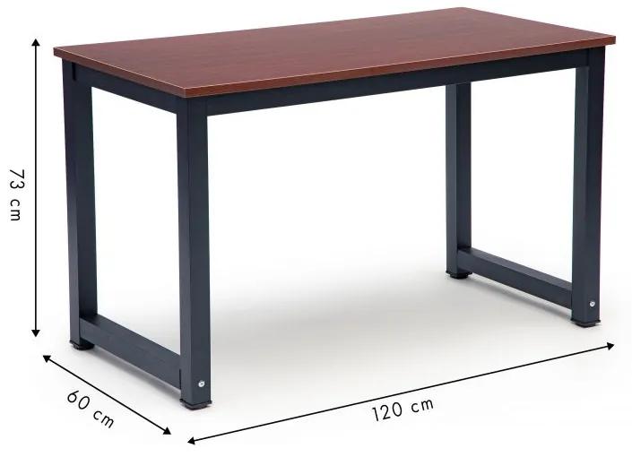 ModernHome Písací stôl 120 x 60 cm - tmavý, PWDNZ-303