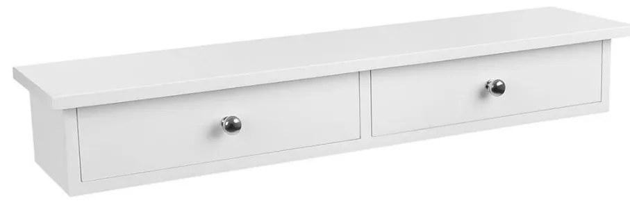 Nástenná polica s priehradkami SHELFY biela