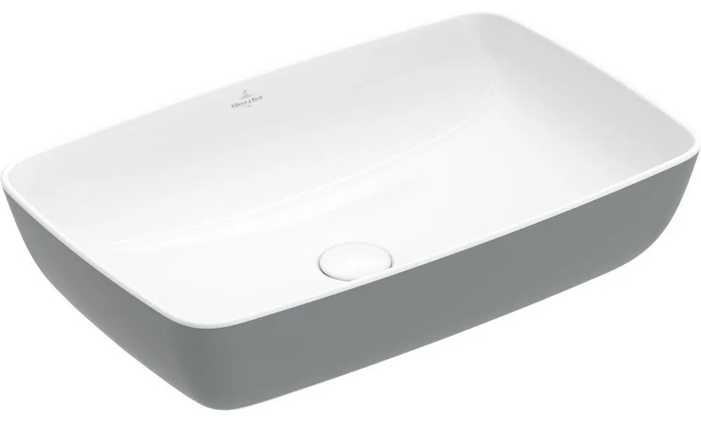 VILLEROY & BOCH Artis obdĺžnikové umývadlo na dosku bez otvoru, bez prepadu, 580 x 380 mm, French Linen, 417258BCT7