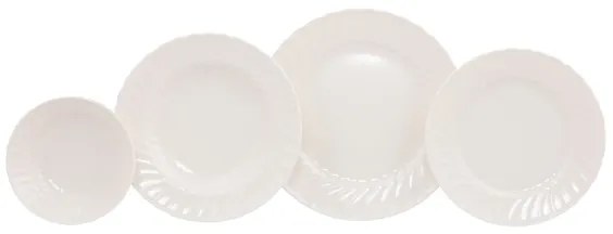 Jedálenská sada 24 ks biela/porcelán