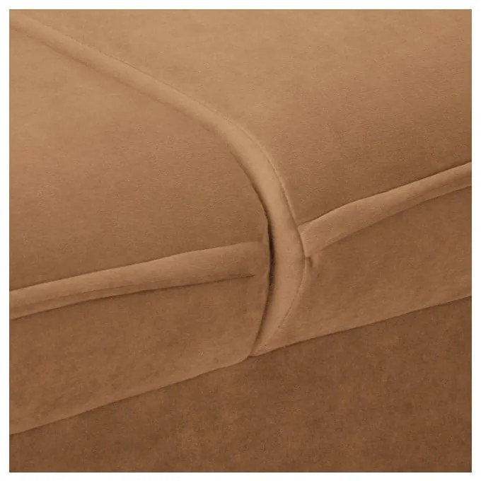 Hnedá zamatová pohovka 138 cm Juli – Ropez