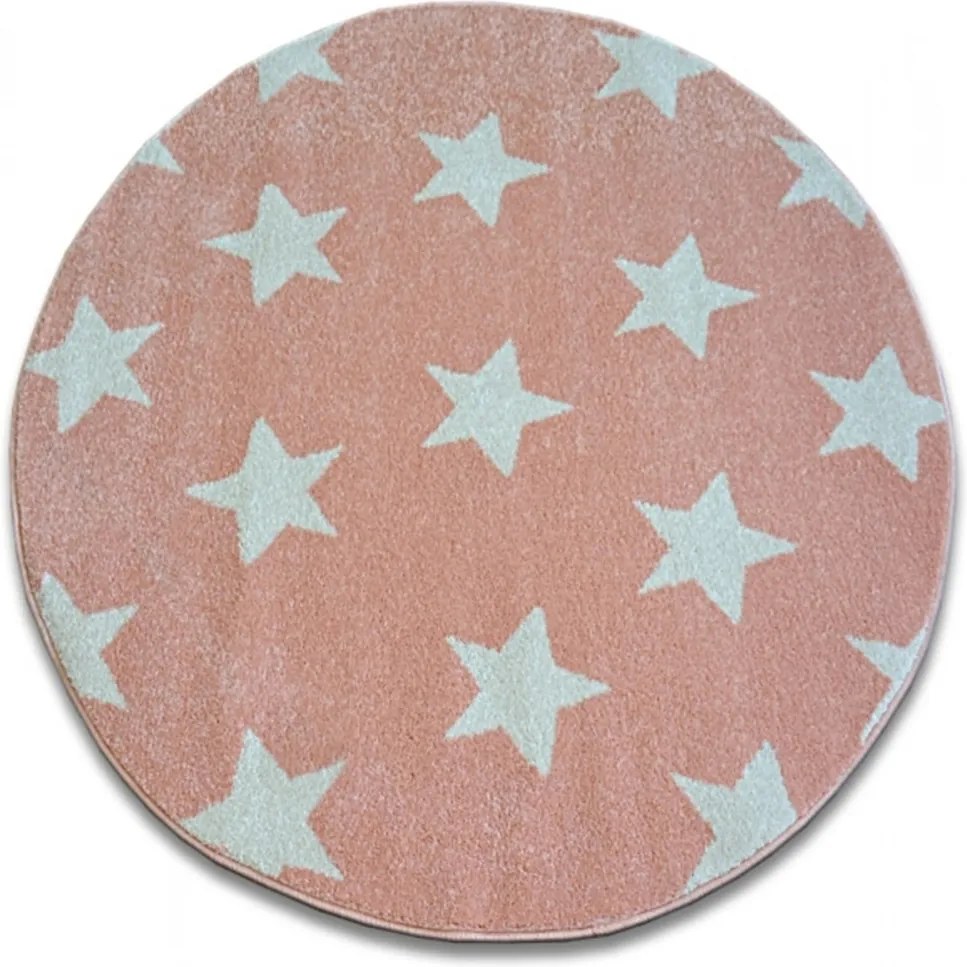 Kusový koberec Stars ružový kruh, Velikosti 100cm