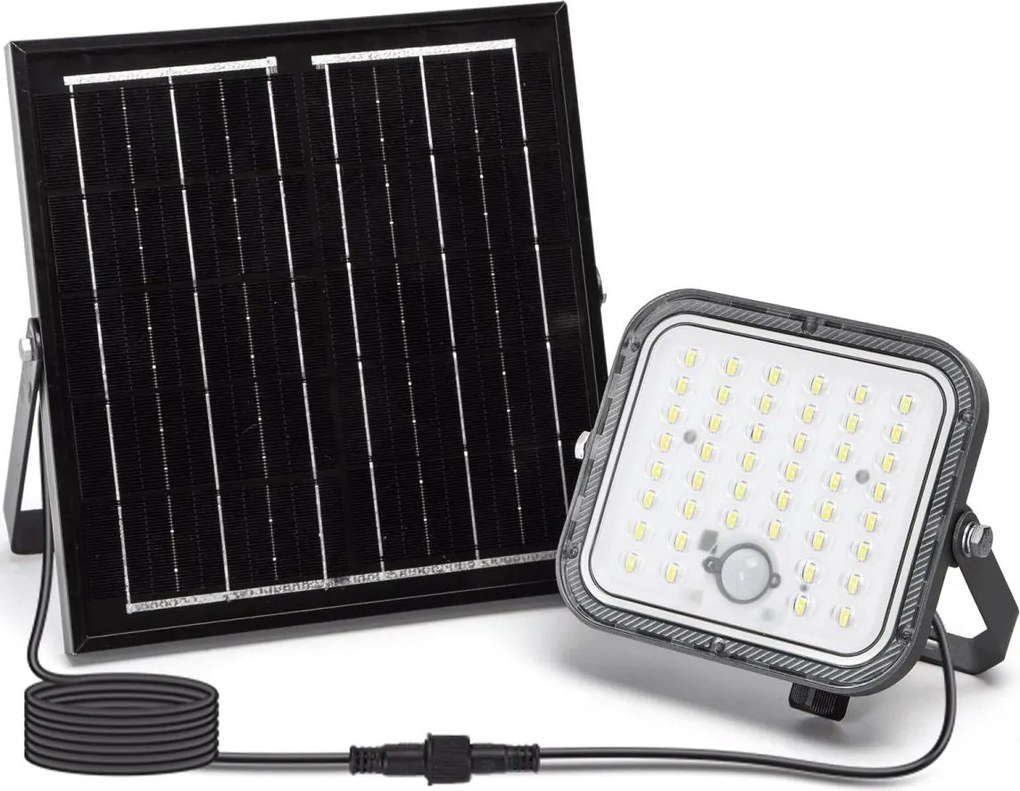 Aigostar - LED stmievateľný solárny reflektor s čidlom LED/80W/3,4V IP66 + DO