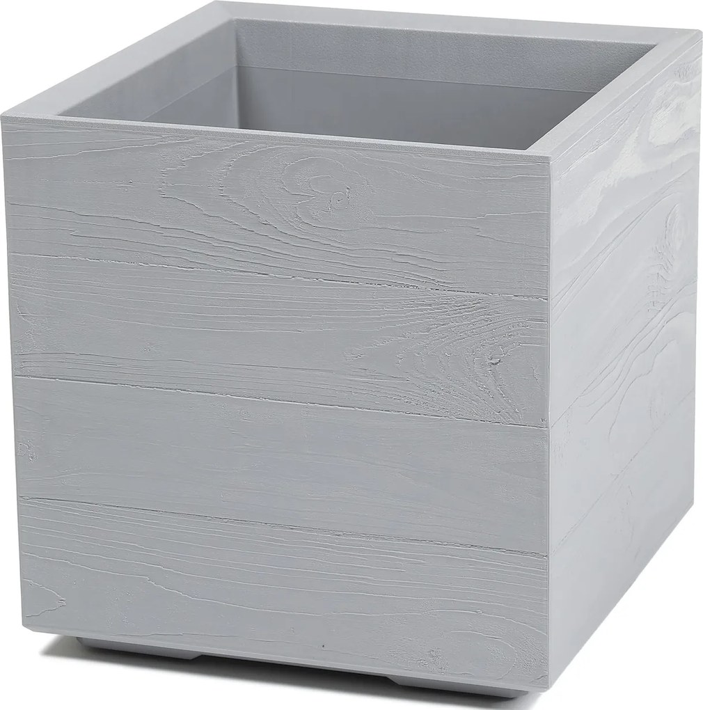 Květináč na kolečkách BETONIQUE 39x39,4 cm šedý