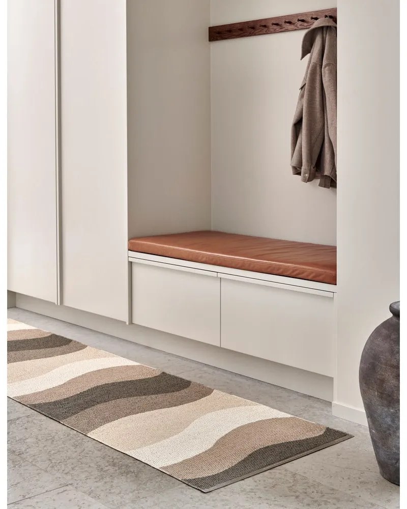 Hnedo-béžový vnútorný a vonkajší behúň 70x200 cm Urvi Earth – Pappelina