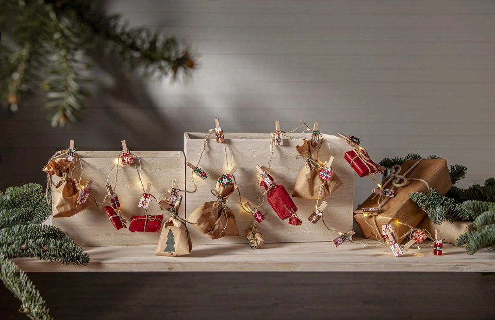 STAR TRADING Adventný kalendár / Svetelná reťaz Clippy Advent 240 cm