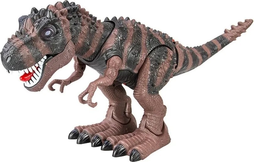 LEAN Toys Chodiaci dinosaurus Tyranosaurus Rex na batérie hnedý