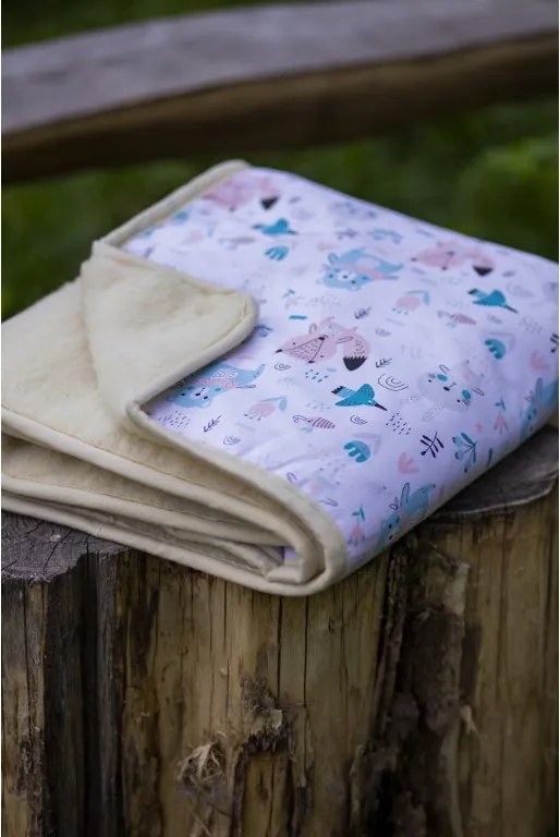 Detská deka z ovčieho rúna 01